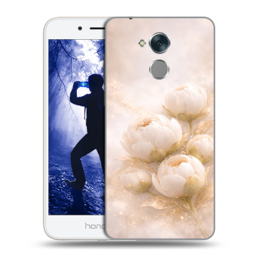 Силиконовый противоударный чехол на Huawei Honor 6A с принтом женский