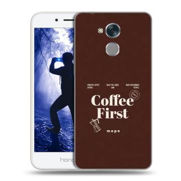 Силиконовый противоударный чехол на Huawei Honor 6A с принтом женский