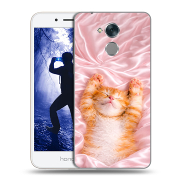 Силиконовый противоударный чехол на Huawei Honor 6A с принтом женский