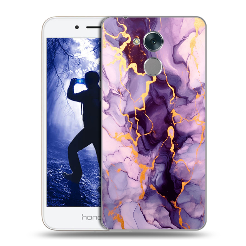 Силиконовый противоударный чехол на Huawei Honor 6A с принтом Мрамор Силиконовый противоударный чехол на Huawei Honor 6A с принтом Мрамор