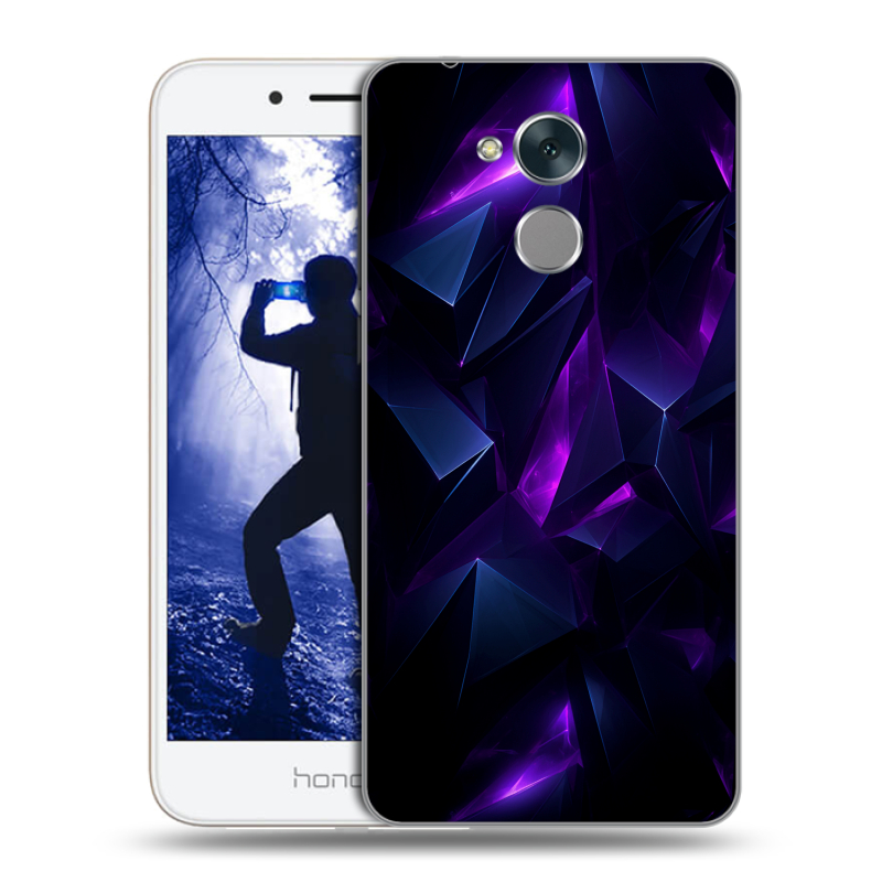 Силиконовый противоударный чехол на Huawei Honor 6A с принтом Абстракиция Силиконовый противоударный чехол на Huawei Honor 6A с принтом Абстракиция