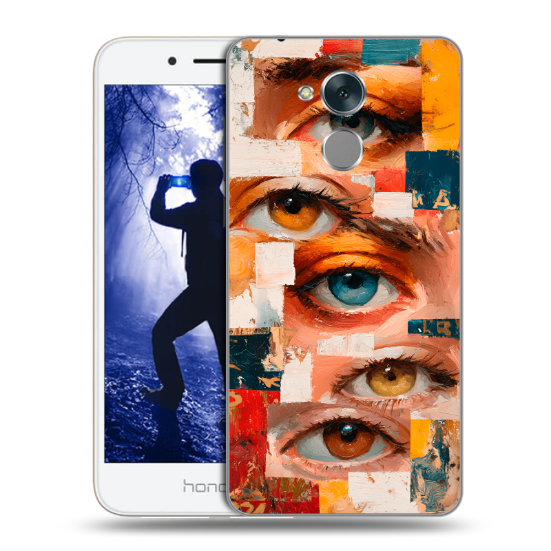Силиконовый противоударный чехол на Huawei Honor 6A с принтом Модный принт Силиконовый противоударный чехол на Huawei Honor 6A с принтом Модный принт
