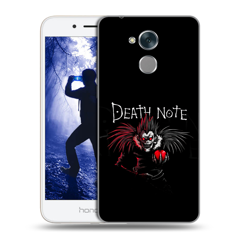Силиконовый противоударный чехол на Huawei Honor 6A с принтом Death note Тетрадь смерти Силиконовый противоударный чехол на Huawei Honor 6A с принтом Death note Тетрадь смерти