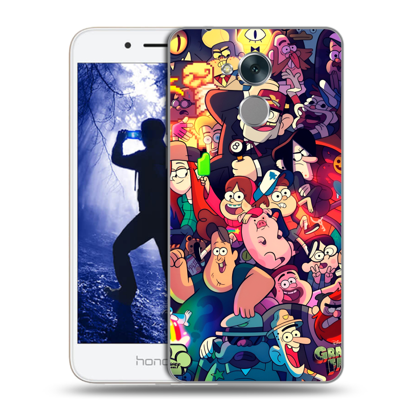 Силиконовый противоударный чехол на Huawei Honor 6A с принтом Gravity Falls Гравити Фолз Силиконовый противоударный чехол на Huawei Honor 6A с принтом Gravity Falls Гравити Фолз