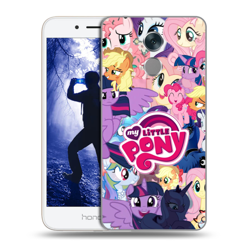 Силиконовый противоударный чехол на Huawei Honor 6A с принтом My little pony Дружба чудо Силиконовый противоударный чехол на Huawei Honor 6A с принтом My little pony Дружба чудо