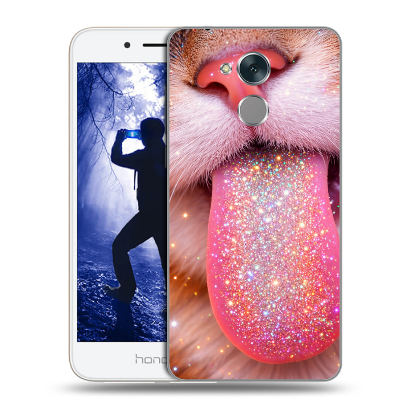 Силиконовый противоударный чехол на Huawei Honor 6A с принтом для девочек Силиконовый противоударный чехол на Huawei Honor 6A с принтом для девочек