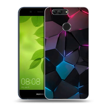 Силиконовый чехол на Huawei Nova 2 Plus с принтом Геометрия неона Силиконовый чехол на Huawei Nova 2 Plus с принтом Геометрия неона