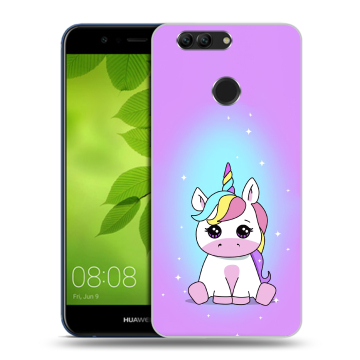 Силиконовый чехол на Huawei Nova 2 Plus с принтом Единорог