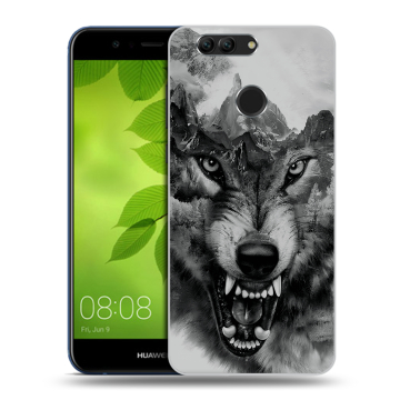 Силиконовый чехол на Huawei Nova 2 Plus с принтом Волк Силиконовый чехол на Huawei Nova 2 Plus с принтом Волк