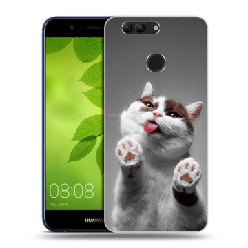 Силиконовый чехол на Huawei Nova 2 Plus с принтом Коты