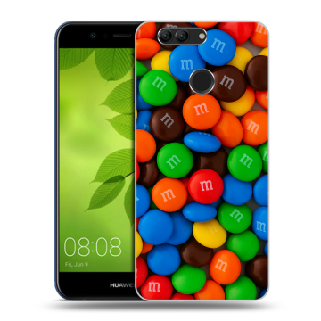 Силиконовый чехол на Huawei Nova 2 Plus с принтом Конфеты