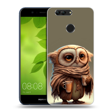 Силиконовый чехол на Huawei Nova 2 Plus с принтом Сова