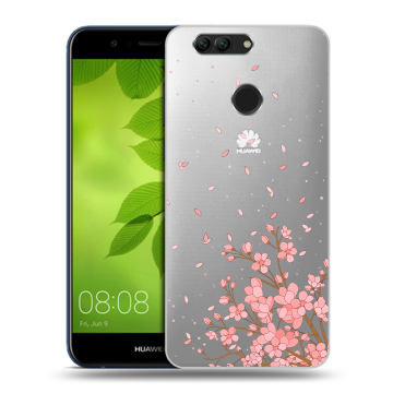Силиконовый чехол на Huawei Nova 2 Plus с принтом Ветка сакуры
