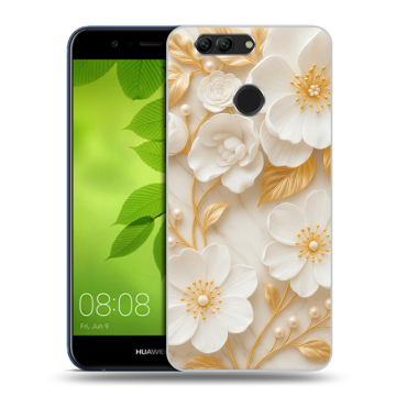 Силиконовый чехол на Huawei Nova 2 Plus с принтом Цветы Силиконовый чехол на Huawei Nova 2 Plus с принтом Цветы