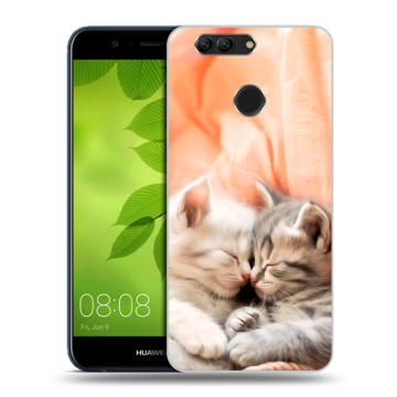 Силиконовый чехол на Huawei Nova 2 Plus с принтом Котята Силиконовый чехол на Huawei Nova 2 Plus с принтом Котята