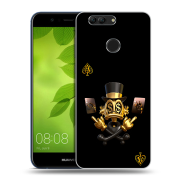 Силиконовый чехол на Huawei Nova 2 Plus с принтом Золотой скрудж макдак