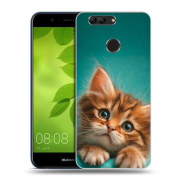 Силиконовый чехол на Huawei Nova 2 Plus с принтом котенок Силиконовый чехол на Huawei Nova 2 Plus с принтом котенок