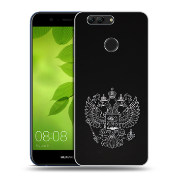 Силиконовый чехол на Huawei Nova 2 Plus с принтом Герб России