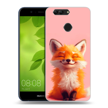 Силиконовый чехол на Huawei Nova 2 Plus с принтом милая лиса Силиконовый чехол на Huawei Nova 2 Plus с принтом милая лиса