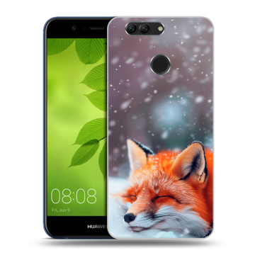 Силиконовый чехол на Huawei Nova 2 Plus с принтом лиса