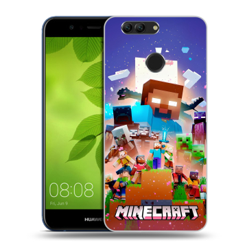 Силиконовый чехол на Huawei Nova 2 Plus с принтом Майнкрафт Minecraft Силиконовый чехол на Huawei Nova 2 Plus с принтом Майнкрафт Minecraft