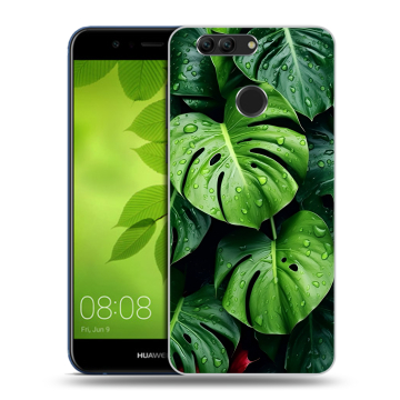 Силиконовый чехол на Huawei Nova 2 Plus с принтом Листья