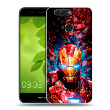 Силиконовый чехол на Huawei Nova 2 Plus с принтом Железный человек Ironman Силиконовый чехол на Huawei Nova 2 Plus с принтом Железный человек Ironman