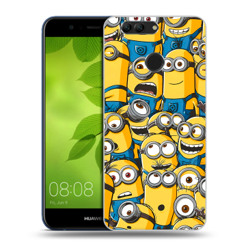 Силиконовый чехол на Huawei Nova 2 Plus с принтом Миньоны Силиконовый чехол на Huawei Nova 2 Plus с принтом Миньоны