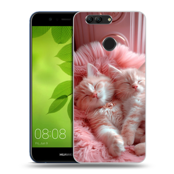Силиконовый чехол на Huawei Nova 2 Plus с принтом котята котики Силиконовый чехол на Huawei Nova 2 Plus с принтом котята котики