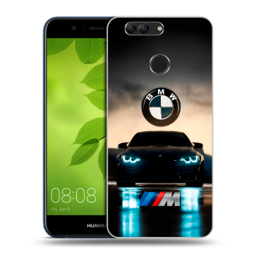 Силиконовый чехол на Huawei Nova 2 Plus с принтом БМВ BMW Силиконовый чехол на Huawei Nova 2 Plus с принтом БМВ BMW