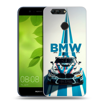 Силиконовый чехол на Huawei Nova 2 Plus с принтом БМВ BMW Силиконовый чехол на Huawei Nova 2 Plus с принтом БМВ BMW