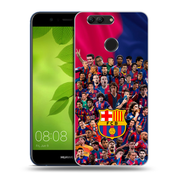 Силиконовый чехол на Huawei Nova 2 Plus с принтом Барселона Barcelona
