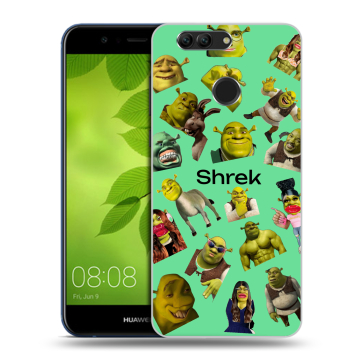 Силиконовый чехол на Huawei Nova 2 Plus с принтом Шрек Shrek