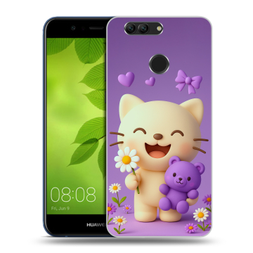 Силиконовый чехол на Huawei Nova 2 Plus с принтом для девочек