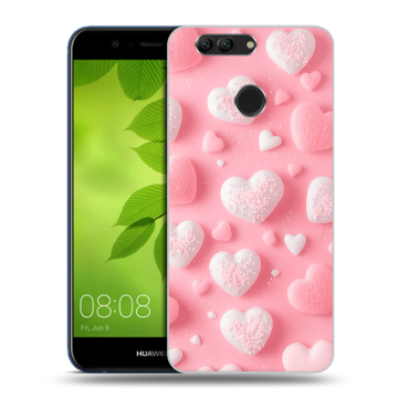 Силиконовый чехол на Huawei Nova 2 Plus с принтом Сердечки Силиконовый чехол на Huawei Nova 2 Plus с принтом Сердечки