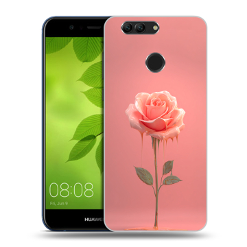 Силиконовый чехол на Huawei Nova 2 Plus с принтом Розовая роза