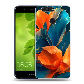 Силиконовый чехол на Huawei Nova 2 Plus с принтом Цветы