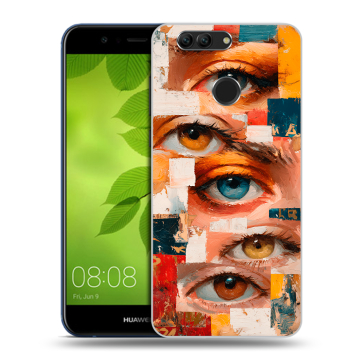 Силиконовый чехол на Huawei Nova 2 Plus с принтом Модный принт