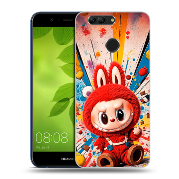 Силиконовый чехол на Huawei Nova 2 Plus с принтом Labubu Лабубу Силиконовый чехол на Huawei Nova 2 Plus с принтом Labubu Лабубу