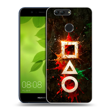 Силиконовый чехол на Huawei Nova 2 Plus с принтом Squid Game Игра кальмара