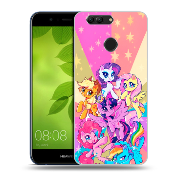Силиконовый чехол на Huawei Nova 2 Plus с принтом My little pony Дружба чудо Силиконовый чехол на Huawei Nova 2 Plus с принтом My little pony Дружба чудо