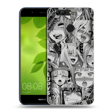 Силиконовый чехол на Huawei Nova 2 Plus с принтом Ahegao Ахегао Аниме