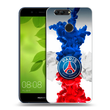 Силиконовый чехол на Huawei Nova 2 Plus с принтом PSG ПСЖ
