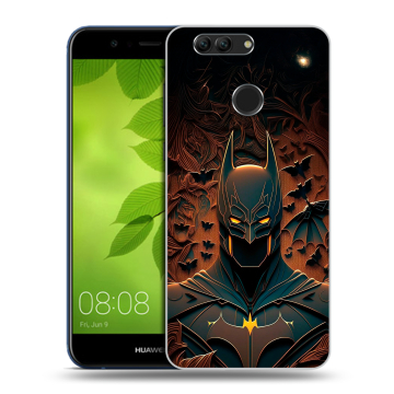 Силиконовый чехол на Huawei Nova 2 Plus с принтом Batman Бэтмен