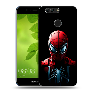 Силиконовый чехол на Huawei Nova 2 Plus с принтом Spiderman Человек паук