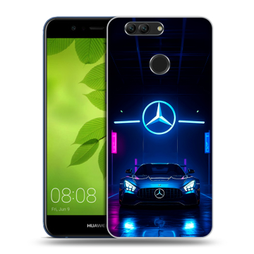 Силиконовый чехол на Huawei Nova 2 Plus с принтом Mercedes Мерседес Силиконовый чехол на Huawei Nova 2 Plus с принтом Mercedes Мерседес