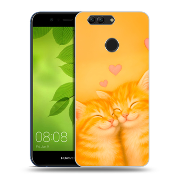 Силиконовый чехол на Huawei Nova 2 Plus с принтом Милые котята