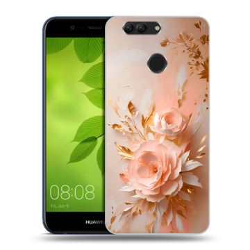 Силиконовый чехол на Huawei Nova 2 Plus с принтом женский