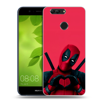 Силиконовый чехол на Huawei Nova 2 Plus с принтом Дедпул Deadpool Силиконовый чехол на Huawei Nova 2 Plus с принтом Дедпул Deadpool