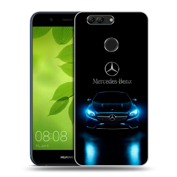 Силиконовый чехол на Huawei Nova 2 Plus с принтом Mercedes Мерседес